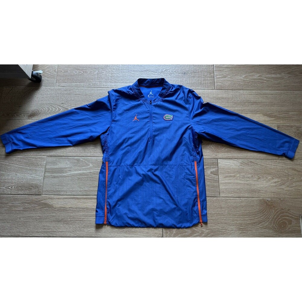 Florida Gators Team Issued Jacket Pullover Jordan L University Football Blue